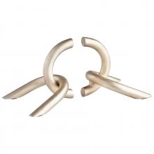 Cyan Designs 09581 - Goldie Locks Bookends Antique Silver Leaf - Small