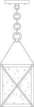 Arroyo Craftsman NOH-6F-AC - 6" nottingham pendant