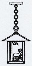 Arroyo Craftsman TRH-9DRCS-BZ - 9" timber ridge pendant with deer filigree